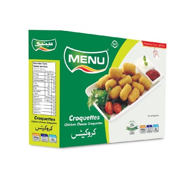 Compliments by Menu Chicken Cheese Croquettes PP 1KG