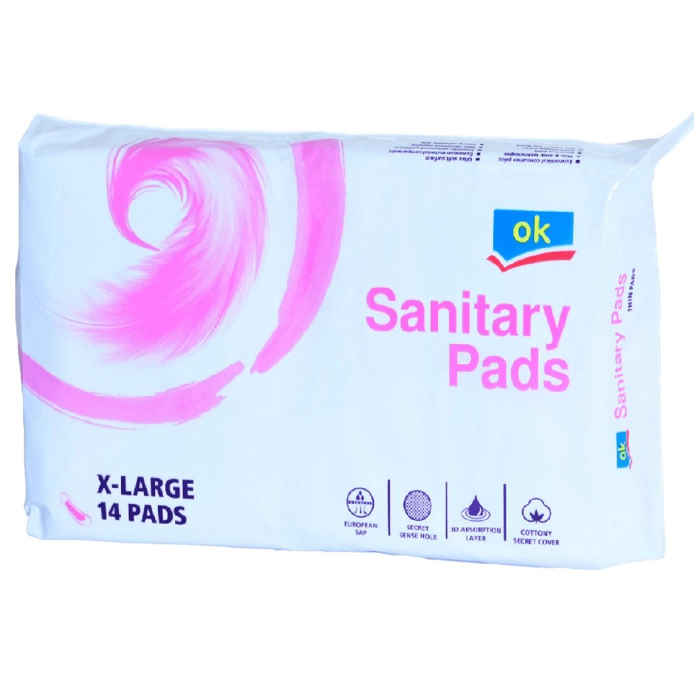 OK Sanitary Pads Large (8Pcs)