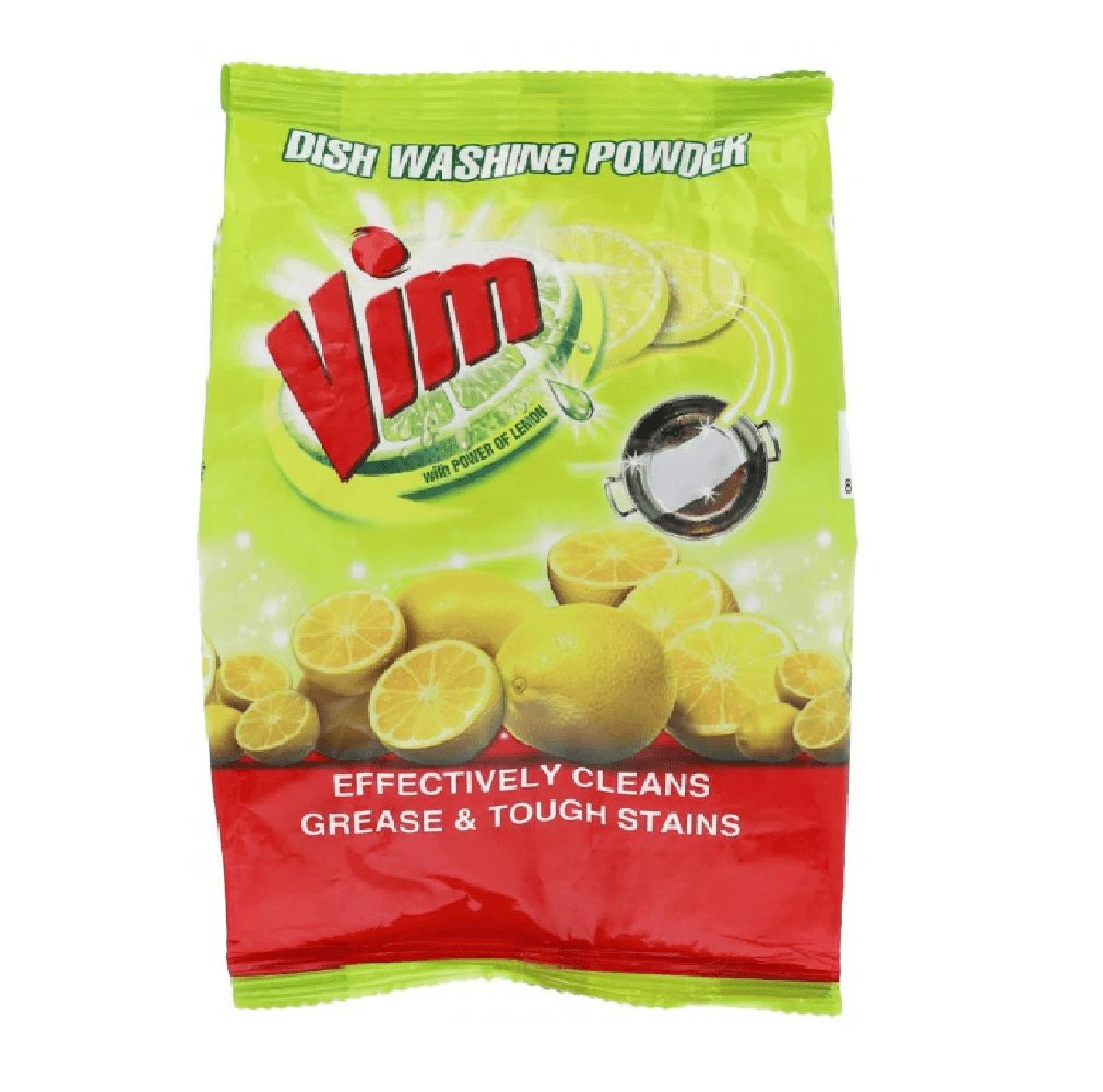 Vim Dish Wash Powder Pouch Lemon 400GM