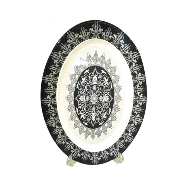 Oval Dish 14 Black Escape
