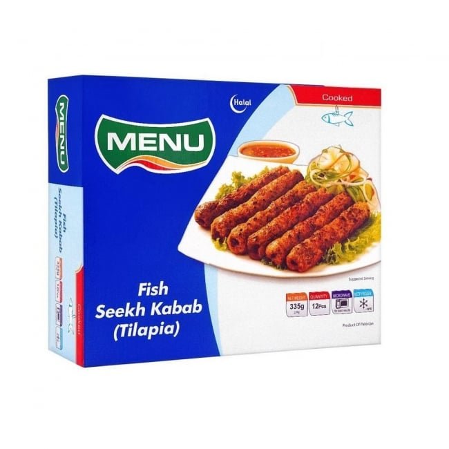 Menu Fish Seekh Kabab 335 GM