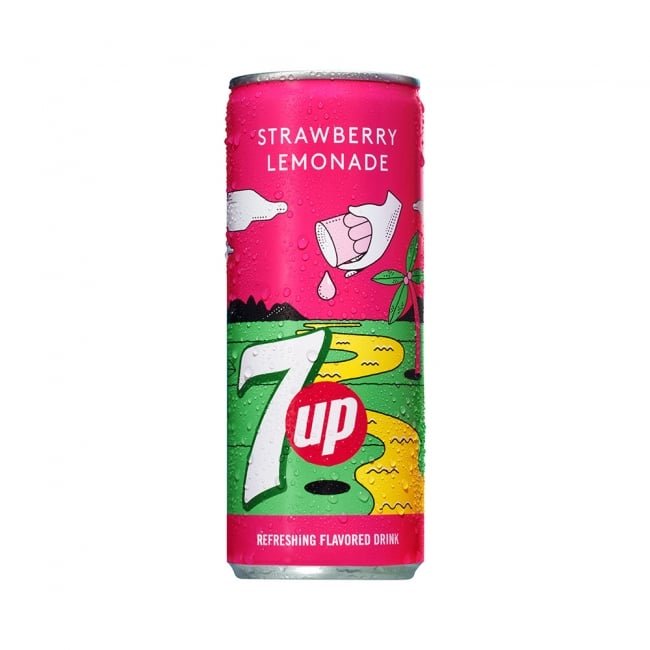 7UP Strawberry Lemonade 250ml