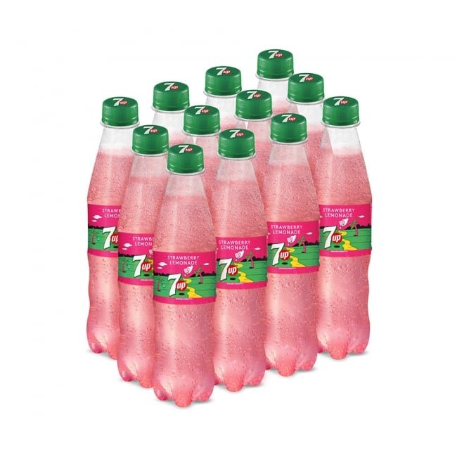 7UP Strawberry Lemonade 345ml x 12