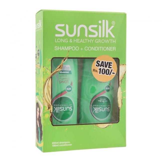Sunsilk Shampoo + Conditioner Long Healthy 185ML