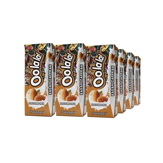 Oolala Badam Zaffran Milk 225ML X12