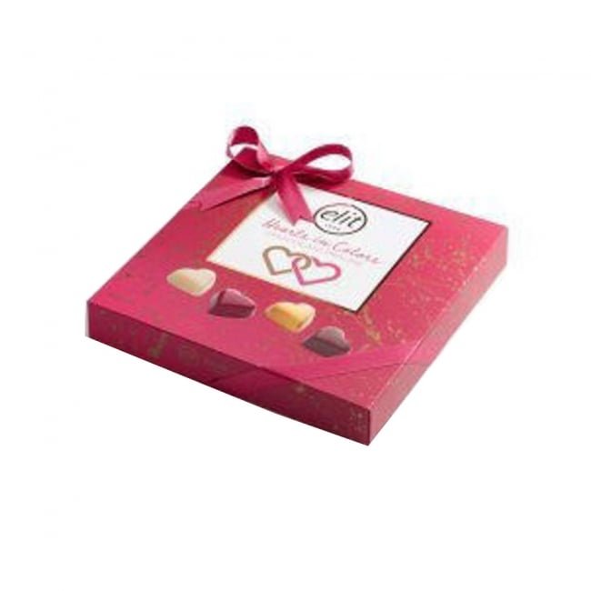 Elit Chocolate Hearts In Colours 160gm