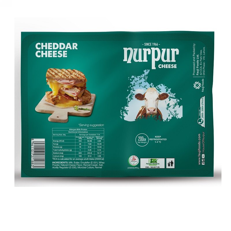 NURPUR Cheddar Cheese 200 GM