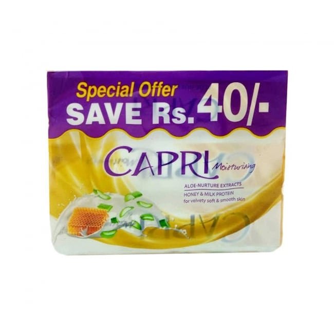 Capri White Soap Family Bundle 160GM x 3