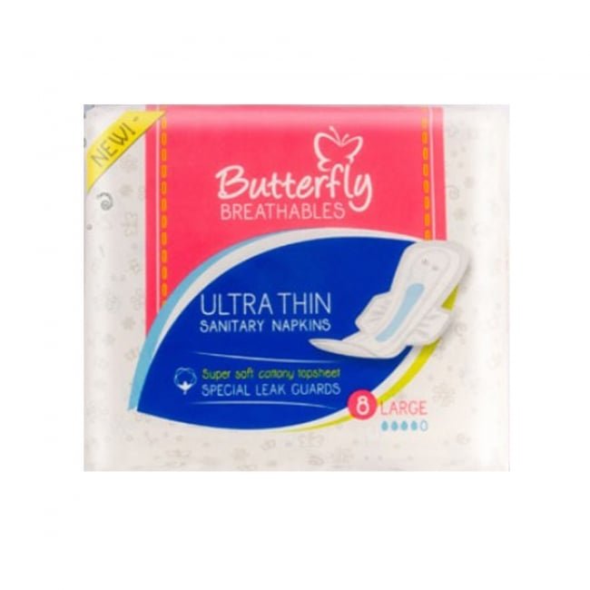 Butterfly Ultra Thin Cottony Sanitary Pads Large