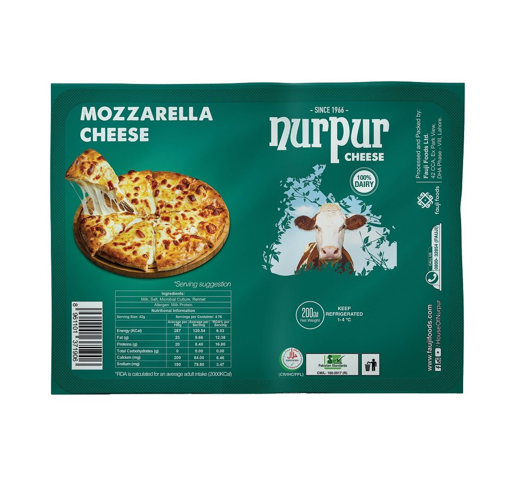 Nurpur Mozzarella Cheese 200 GM
