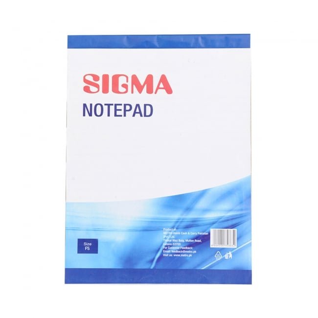 Writing Pad Sigma F5 White - 50pgs