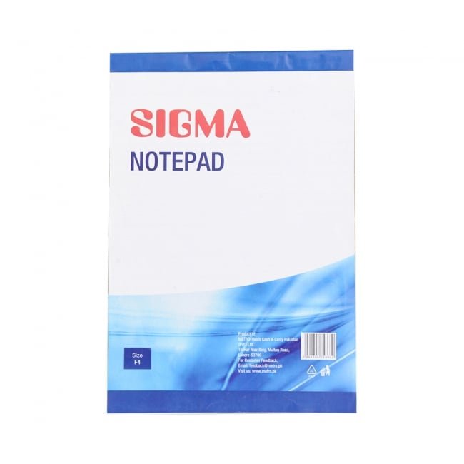 Sigma Writing Pad F4 White - 50pgs