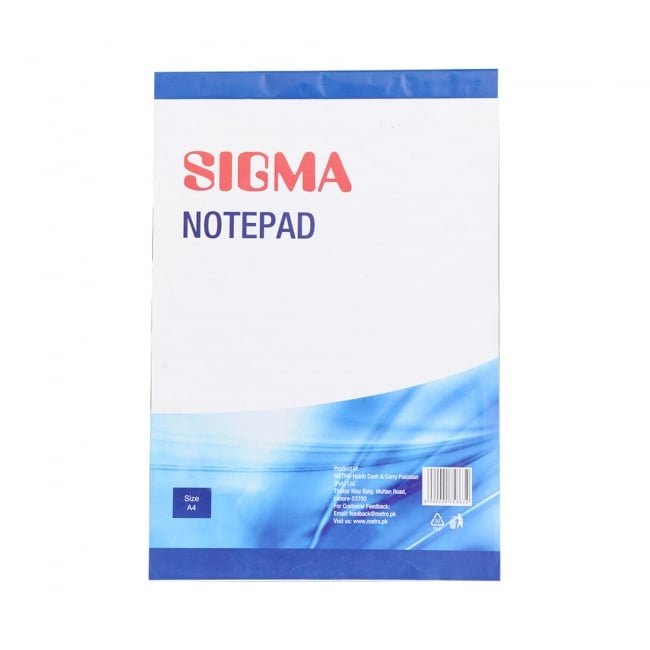 Sigma Writing Pad A4 White  -50pgs