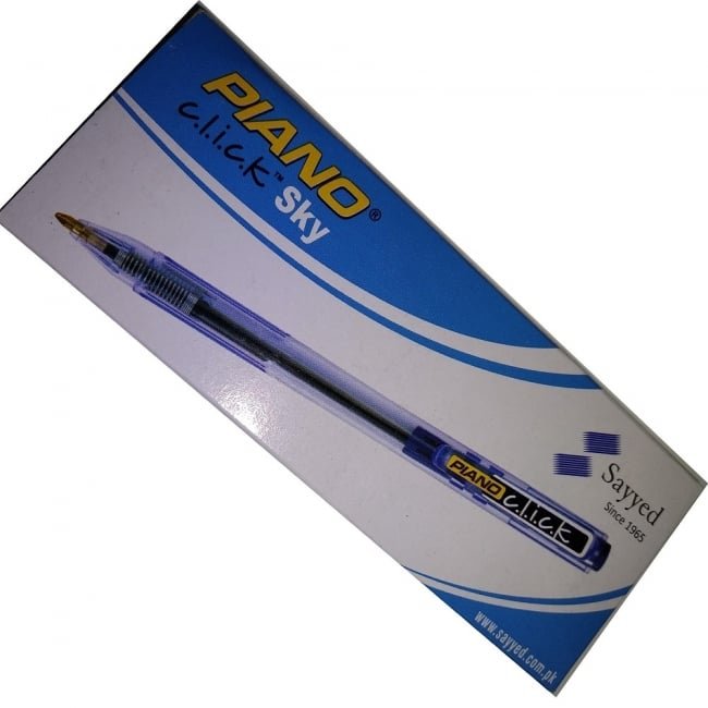 Ballpen Piano Blue X10