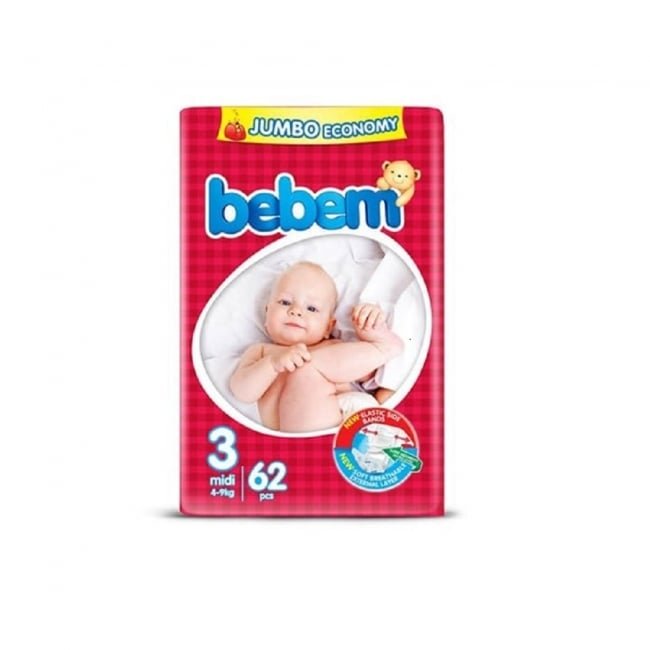 Bebem Jumbo Pack Midi 3 62Pcs