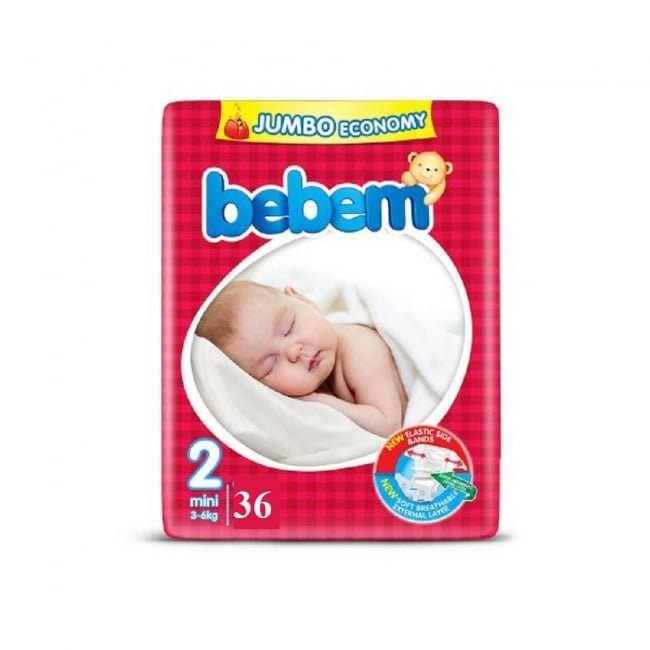 Bebem Twin Pack Mini (3-6Kg) 36 Pcs