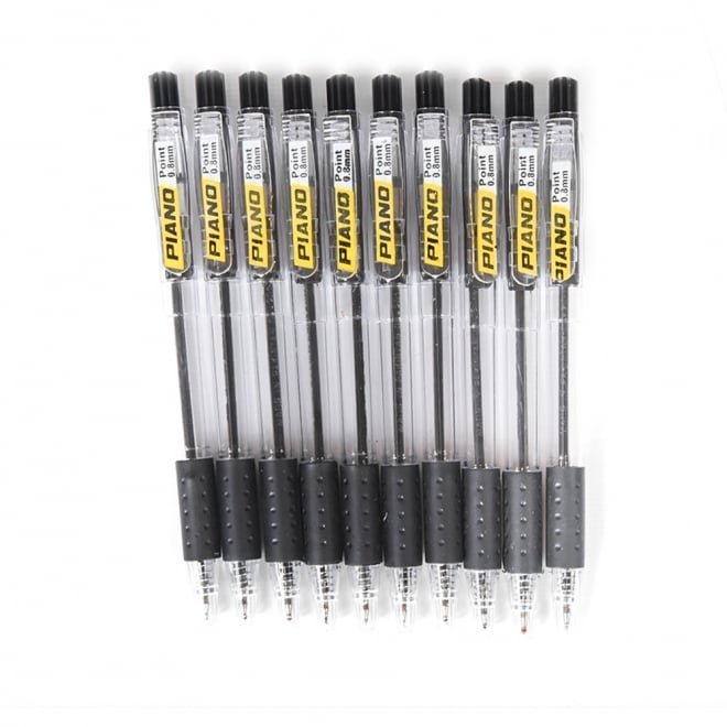 Piano Ballpoint Pen Black 10