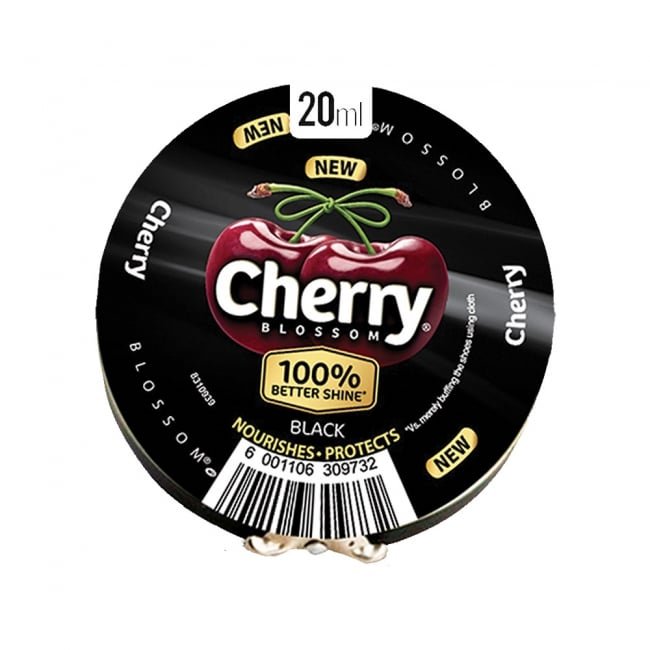 Cherry Blossom Shoe Polish Black 20ML