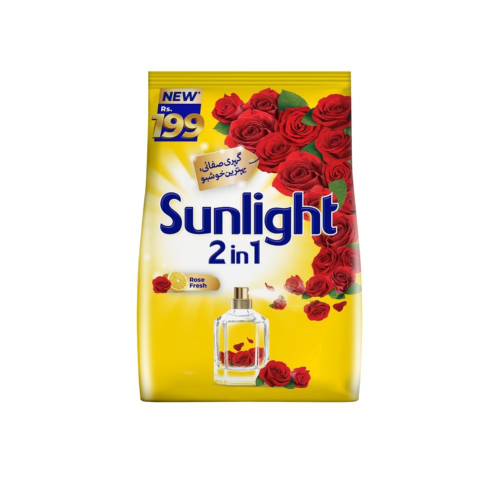 Sunlight Rose Detergent Powder 850 GM