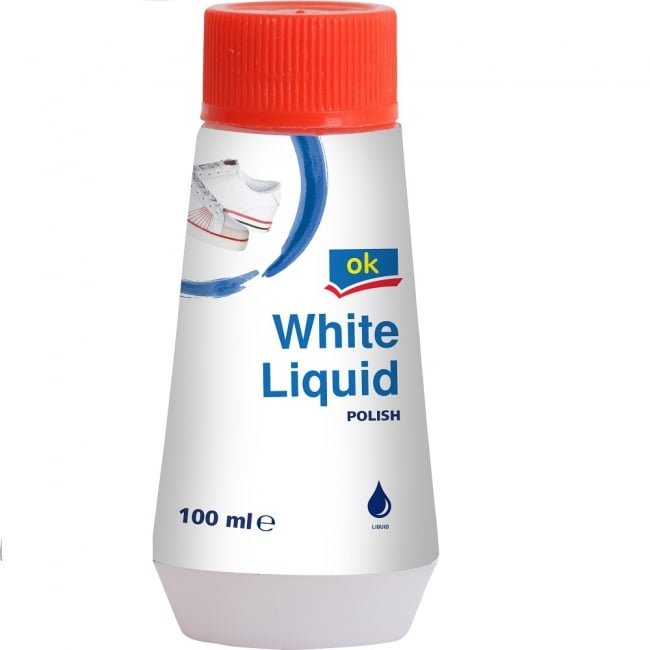 OK Shoe Polish Liquid White 100ML