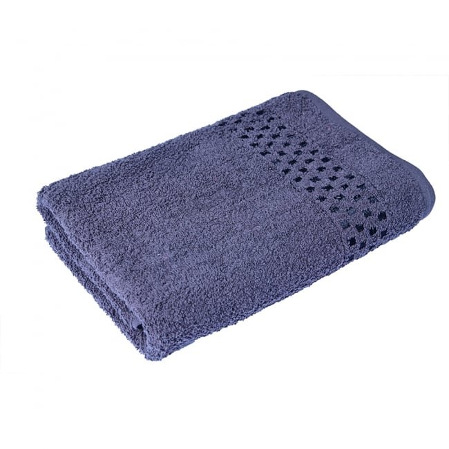Tarrington House Box Border Bath Sheet Grey