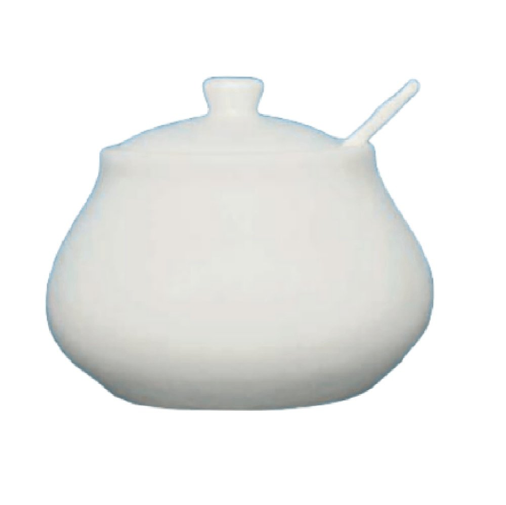 Camri Sugar Pot With Spoon Whiteware
