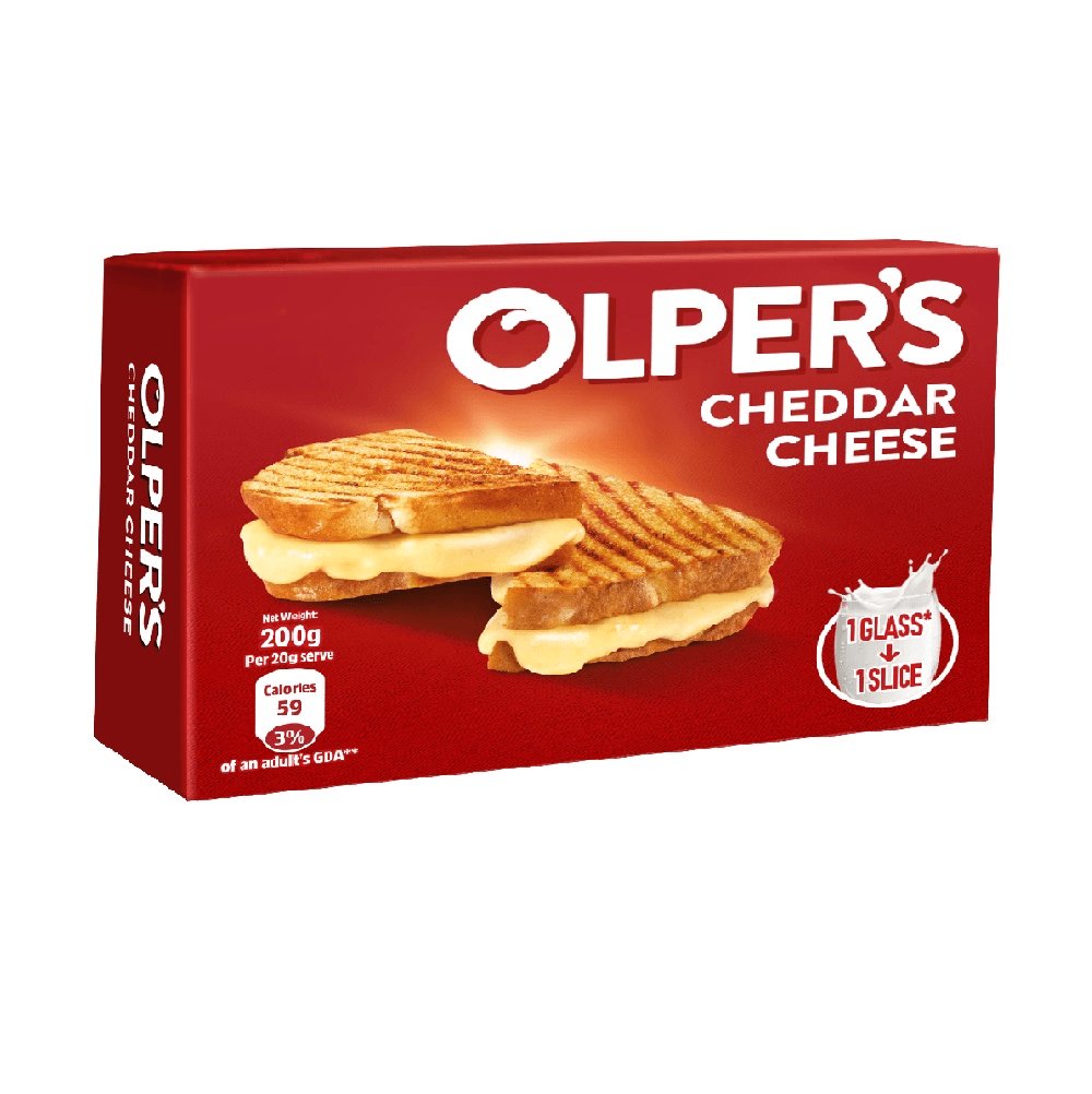 Olpers Cheddar Cheese Block 200G 60X1