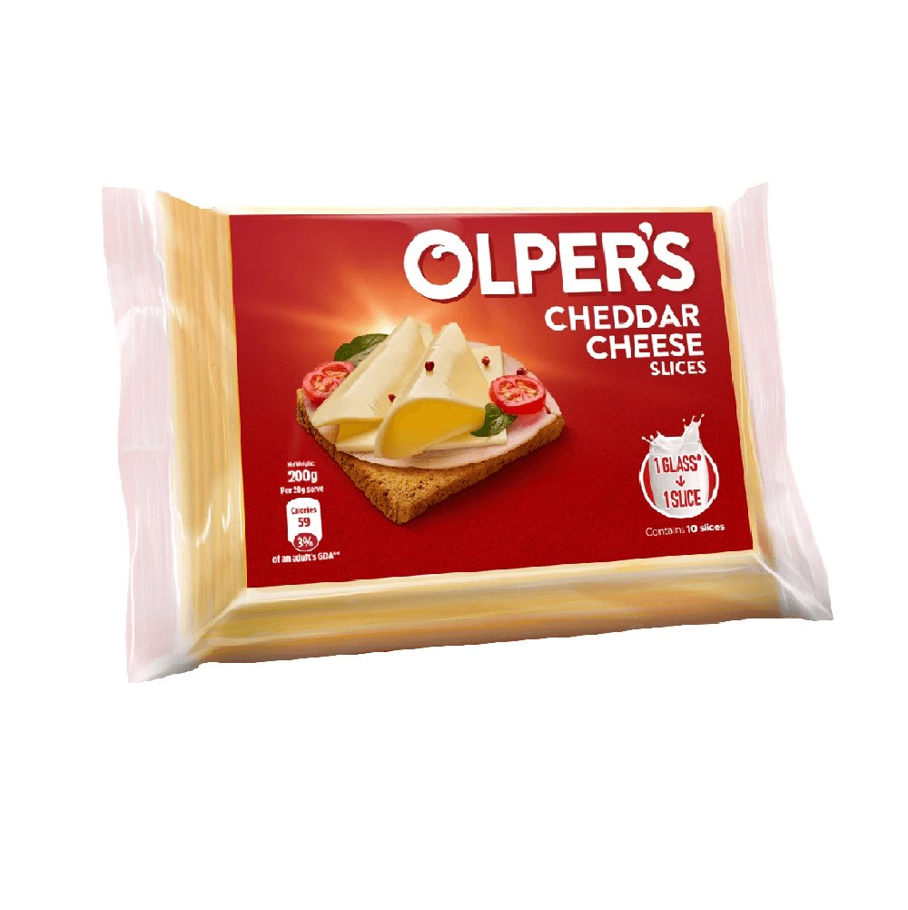 Olpers Cheddar Slice 200G 60X1