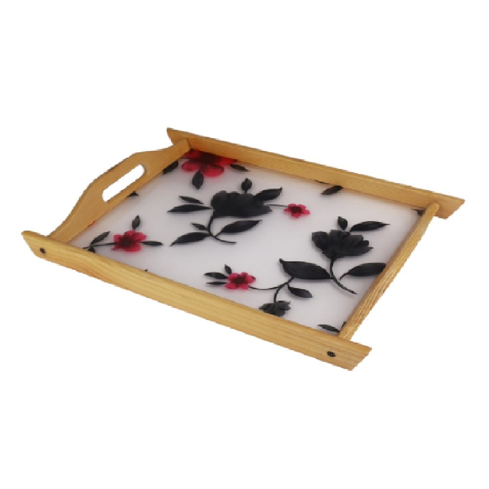 Tray Set Laminated Flower S