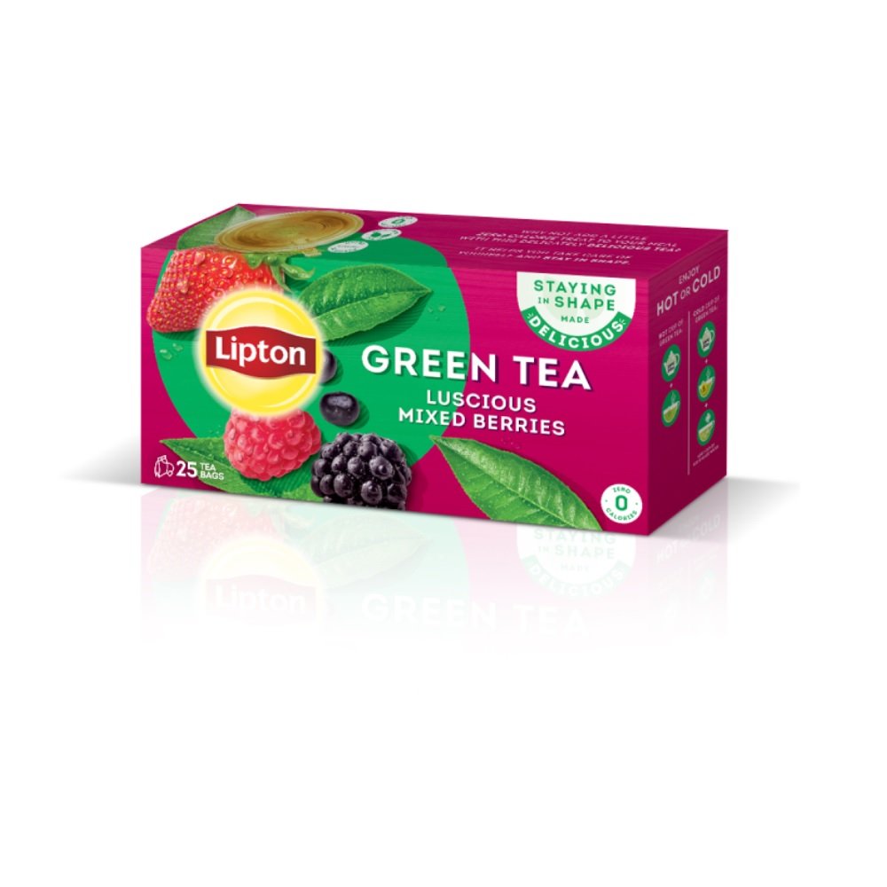 Lipton Green Tea 25 Sachets Mixed Berries