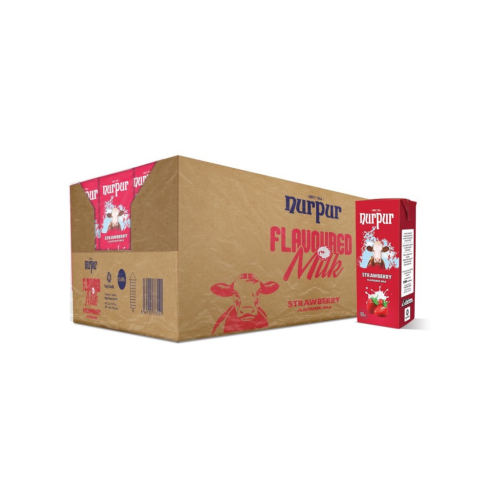 Nurpur Flavored Strawberry Milk 180ML x12